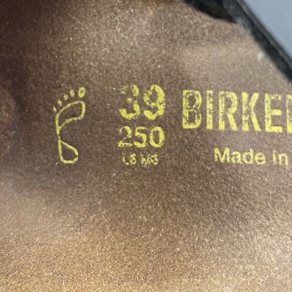 Birkenstock Gizeh Thong Sandals Womens Size 39 US Size 8-8.5 Black Flip Flops - Picture 10 of 11